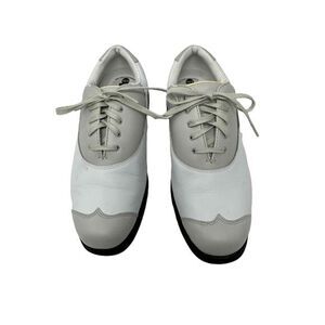 Etonic Golf Shoes Womens Size 6.5 White Waterproof Spikes
